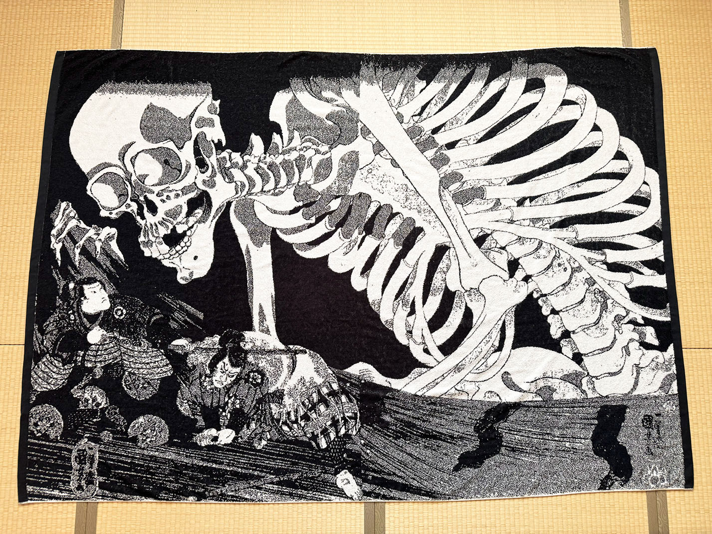 歌川国芳《相馬の古内裏》タオルケット