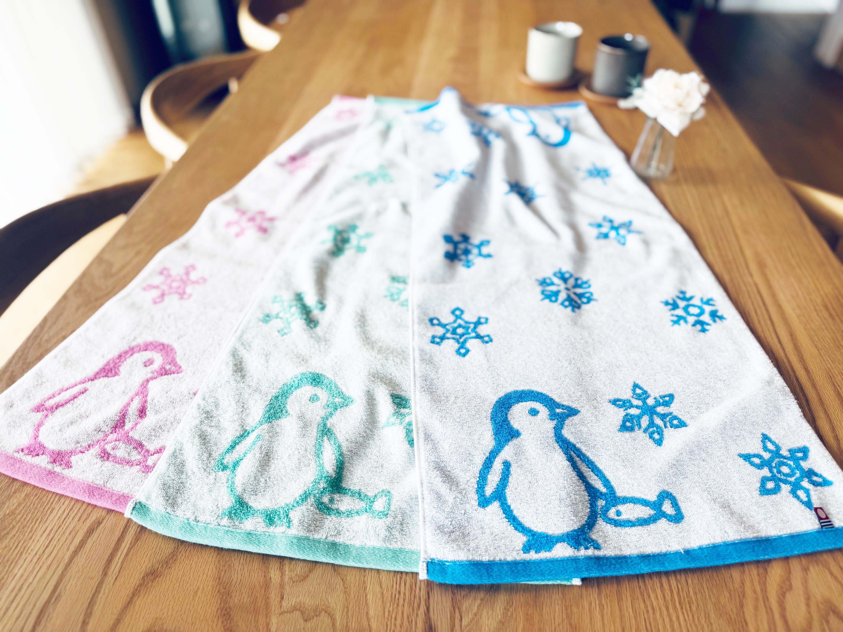 ペンタと雪 【オーガニックタオル】